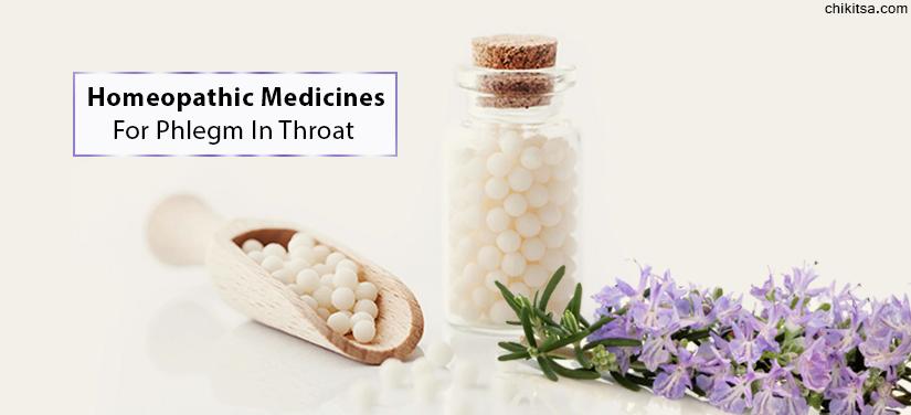 Homeopathic medicines for phlegm in throat